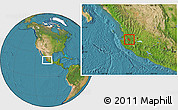 Satellite Location Map of Mixtlan