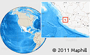 Shaded Relief Location Map of Mixtlan, highlighted country
