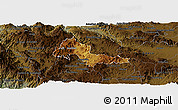 Physical Panoramic Map of Mixtlan, darken