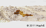 Physical Panoramic Map of Mixtlan, lighten