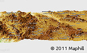 Physical Panoramic Map of Mixtlan