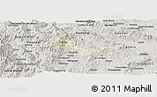 Shaded Relief Panoramic Map of Mixtlan, semi-desaturated