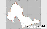 Gray Simple Map of Mixtlan, cropped outside