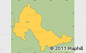 Savanna Style Simple Map of Mixtlan, cropped outside