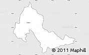 Silver Style Simple Map of Mixtlan, cropped outside