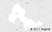 Silver Style Simple Map of Mixtlan