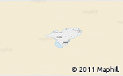 Classic Style 3D Map of Ocotlan, single color outside