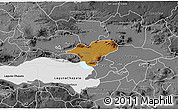 Physical 3D Map of Ocotlan, desaturated