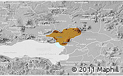 Physical 3D Map of Ocotlan, lighten, desaturated