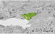 Satellite 3D Map of Ocotlan, lighten, desaturated
