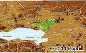 Satellite 3D Map of Ocotlan, physical outside