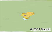 Savanna Style 3D Map of Ocotlan, single color outside