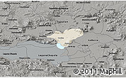 Shaded Relief 3D Map of Ocotlan, darken, semi-desaturated