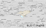 Shaded Relief 3D Map of Ocotlan, desaturated