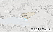 Shaded Relief 3D Map of Ocotlan, lighten, semi-desaturated