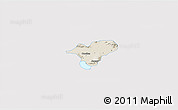 Shaded Relief 3D Map of Ocotlan, single color outside