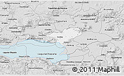 Silver Style 3D Map of Ocotlan
