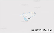 Silver Style 3D Map of Ocotlan, single color outside