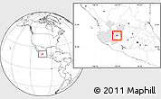 Blank Location Map of Ocotlan, highlighted parent region