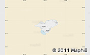 Classic Style Map of Ocotlan, single color outside