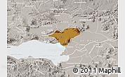 Physical Map of Ocotlan, lighten, semi-desaturated