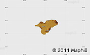 Physical Map of Ocotlan, single color outside