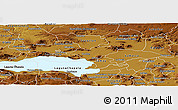 Physical Panoramic Map of Ocotlan