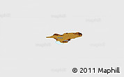 Physical Panoramic Map of Ocotlan, single color outside
