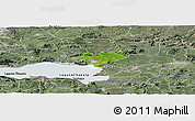 Satellite Panoramic Map of Ocotlan, semi-desaturated