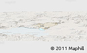 Shaded Relief Panoramic Map of Ocotlan, lighten