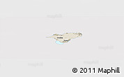 Shaded Relief Panoramic Map of Ocotlan, single color outside