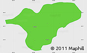 Political Simple Map of Ocotlan, single color outside