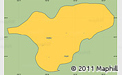 Savanna Style Simple Map of Ocotlan, cropped outside