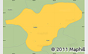 Savanna Style Simple Map of Ocotlan