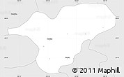 Silver Style Simple Map of Ocotlan