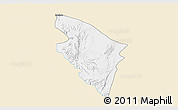 Classic Style 3D Map of Ojuelos de Jalisco, single color outside