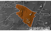 Physical 3D Map of Ojuelos de Jalisco, desaturated