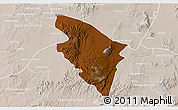 Physical 3D Map of Ojuelos de Jalisco, lighten