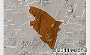 Physical Map of Ojuelos de Jalisco, lighten, semi-desaturated