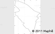 Blank Simple Map of Ojuelos de Jalisco, no labels