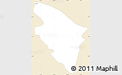 Classic Style Simple Map of Ojuelos de Jalisco, single color outside