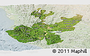 Satellite Panoramic Map of Jalisco, lighten