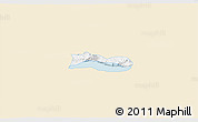 Classic Style 3D Map of Poncitlan, single color outside