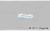 Gray 3D Map of Poncitlan, single color outside