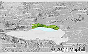 Satellite 3D Map of Poncitlan, lighten, desaturated