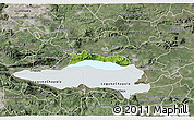 Satellite 3D Map of Poncitlan, semi-desaturated