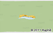 Savanna Style 3D Map of Poncitlan, single color outside