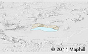 Shaded Relief 3D Map of Poncitlan, lighten, desaturated