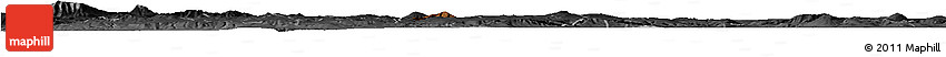 Physical Horizon Map of Poncitlan, darken, desaturated