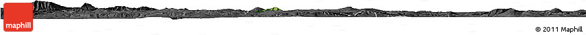 Satellite Horizon Map of Poncitlan, darken, desaturated